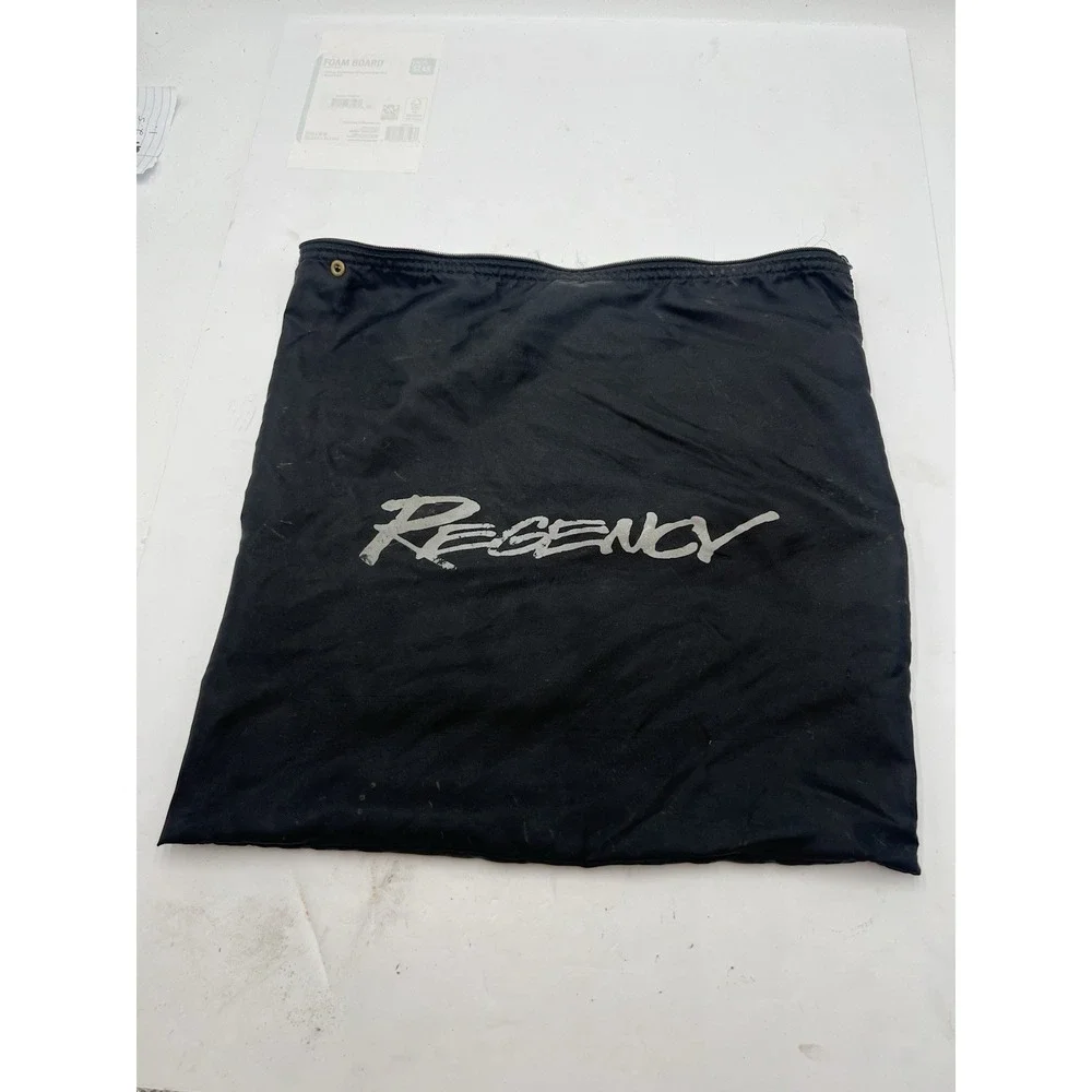 Vintage Regency Vacuum Accessory Storage Bag Black Zippered 16x16
